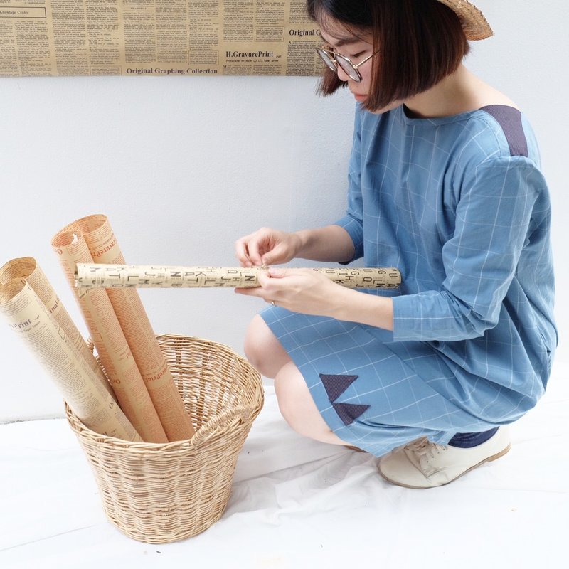 Kimiko Dress : Blue Chess - 洋装/连衣裙 - 其他材质 蓝色