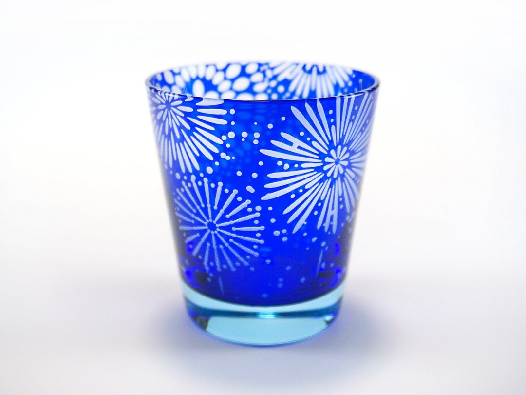 Owa Hana [Hanada Gunjo] - 茶具/茶杯 - 玻璃 蓝色