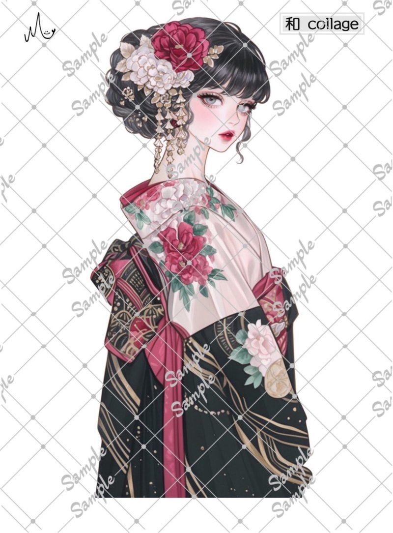 原创人物贴纸 和系列 期间限定至1月10日 - 贴纸 - 纸 