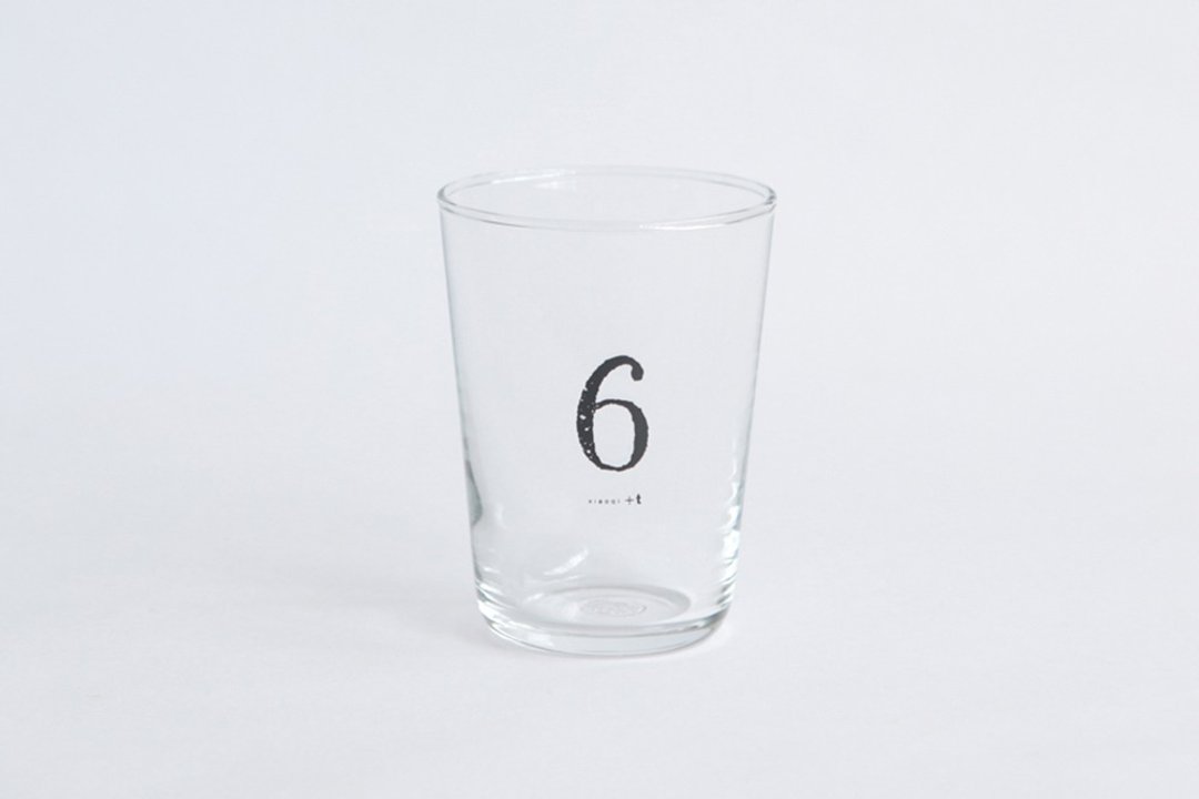 【+t企划】数字杯-黑 6 - 玻璃杯 - 玻璃 透明