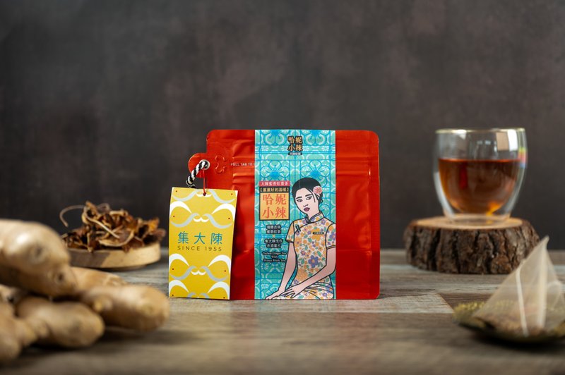 【随行包】妮小辣 | 大陈蜜香红姜茶 (15入) - 茶 - 其他材质 红色