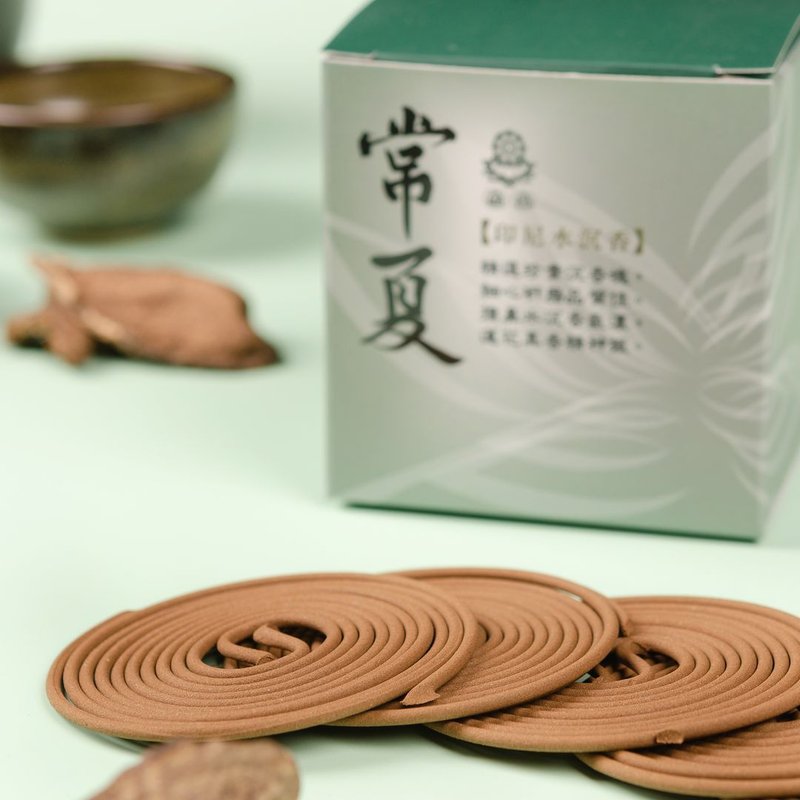 常夏-九品印尼沉香-48片小盘香 - 香薰/精油/线香 - 其他材质 绿色