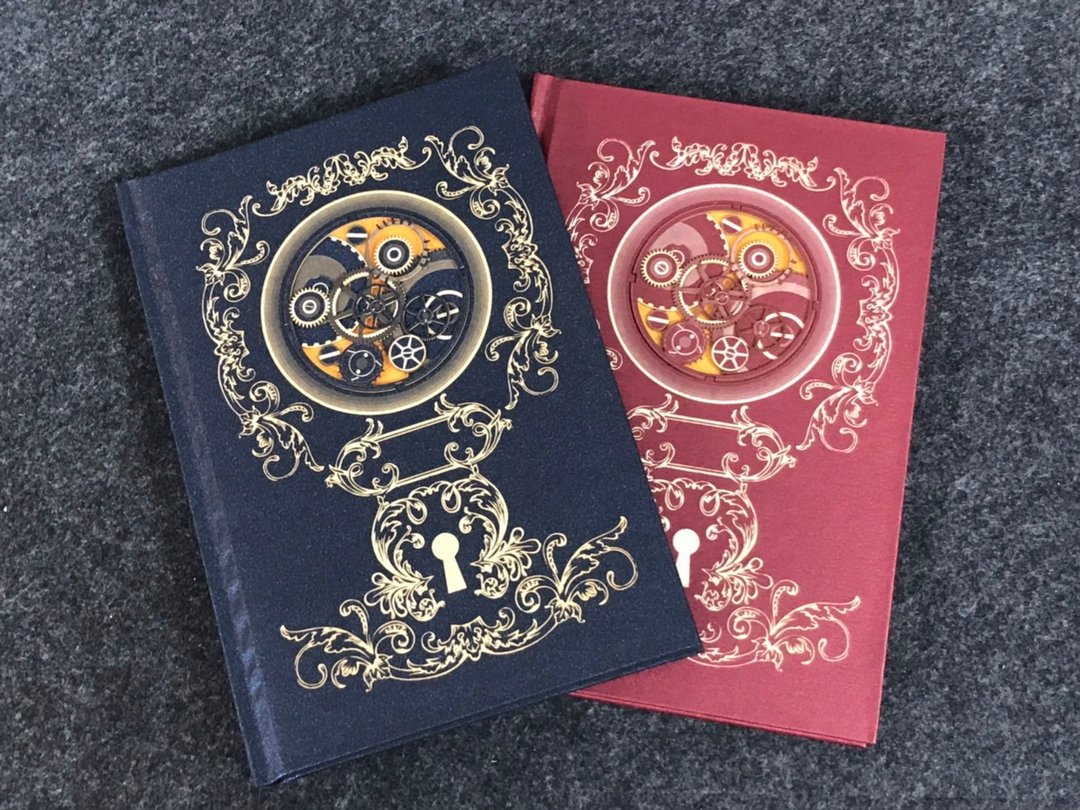 定制商品 雷射雕刻 机芯精装笔记书 可雕刻文字姓名 - 笔记本/手帐 - 纸 多色