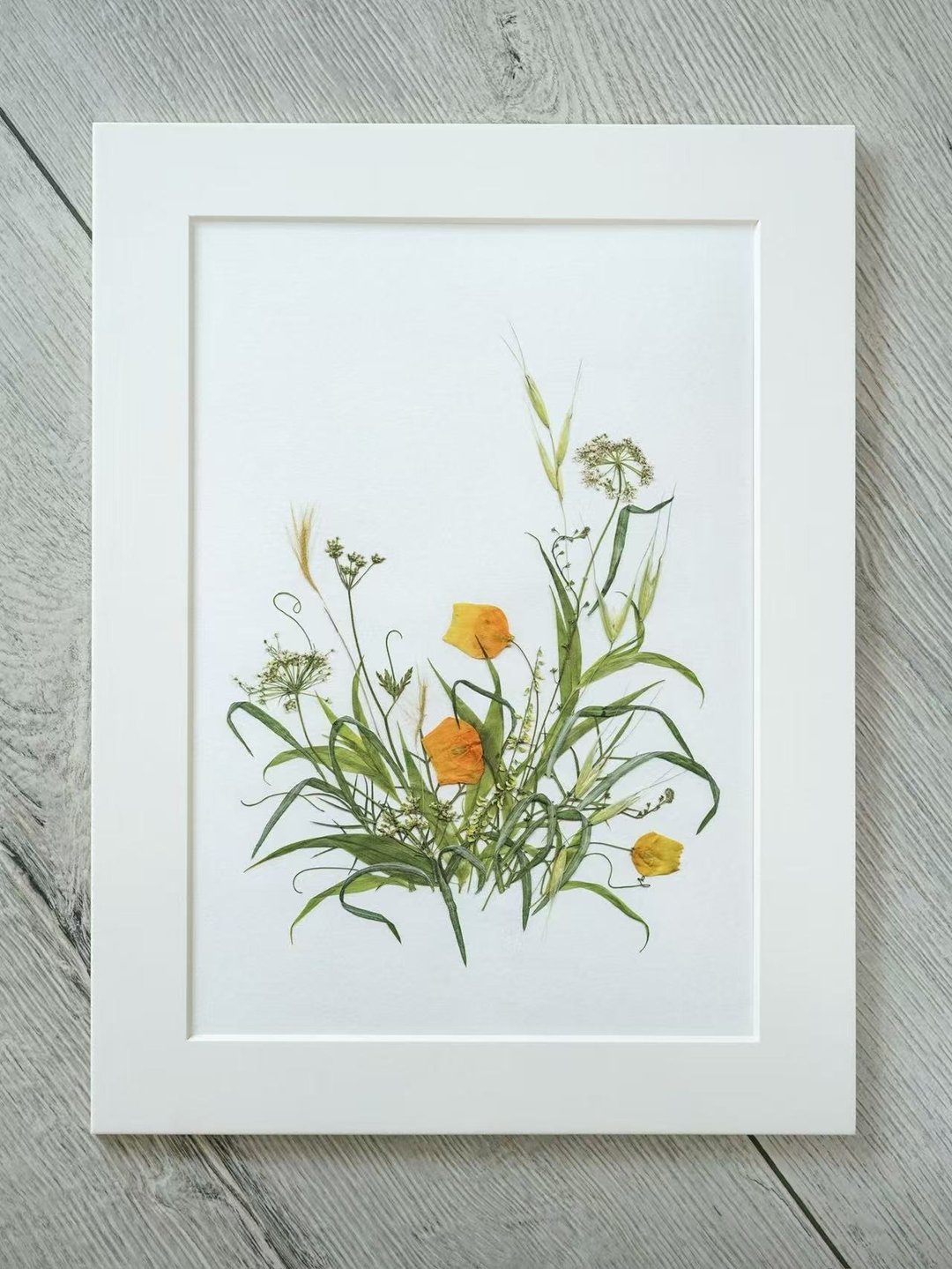 ŽIRAFA【春去夏犹清】押花作品艺术微喷画家居装饰画芯 - 海报/装饰画/版画 - 纸 多色
