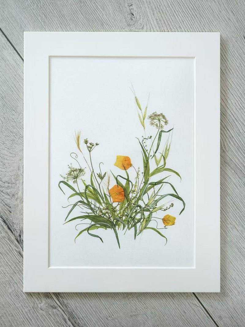 ŽIRAFA【春去夏犹清】押花作品艺术微喷画家居装饰画芯 - 海报/装饰画/版画 - 纸 多色