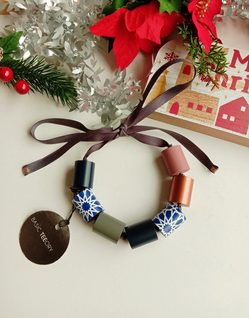 纸项链_防雾功能 阿拉伯几何(Ara)设计 包邮 百分百手作 - 项链 - 纸 金色