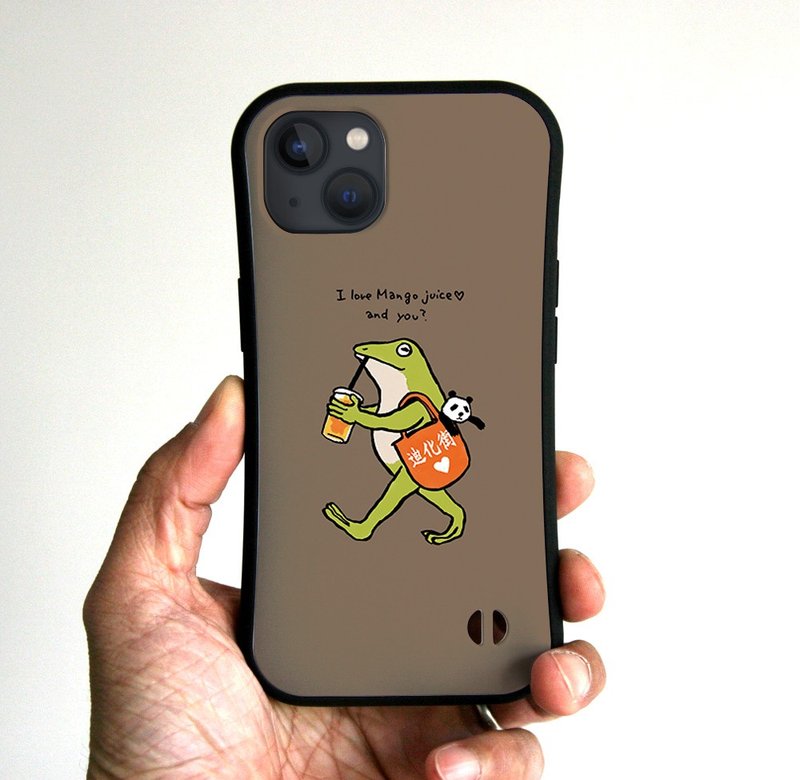 台湾 Walking Frog 木炭 Grip iPhone 手机壳 - 手机壳/手机套 - 塑料 咖啡色