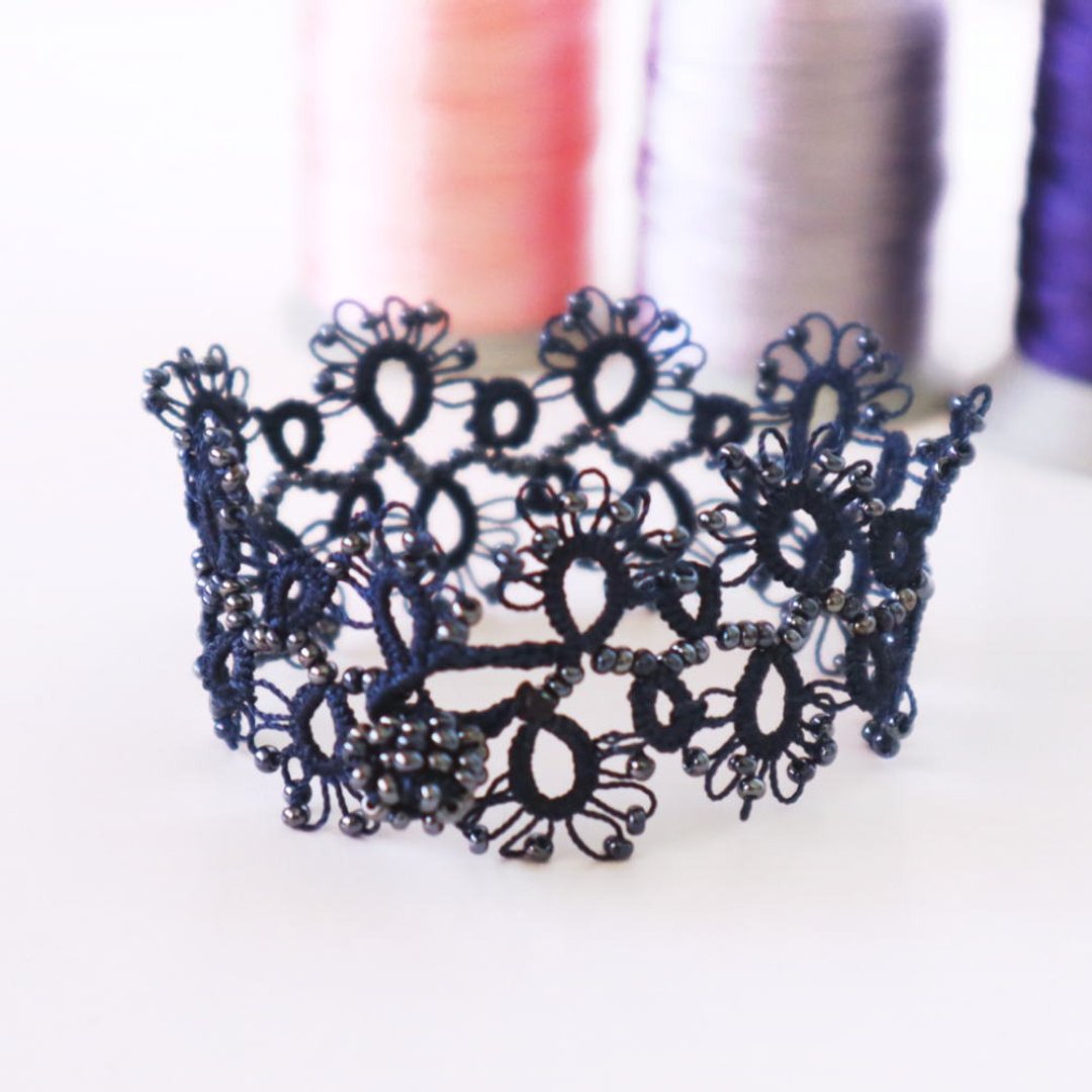 Tatting Lace 手链【Lace】海军蓝 - 手链/手环 - 其他人造纤维 蓝色