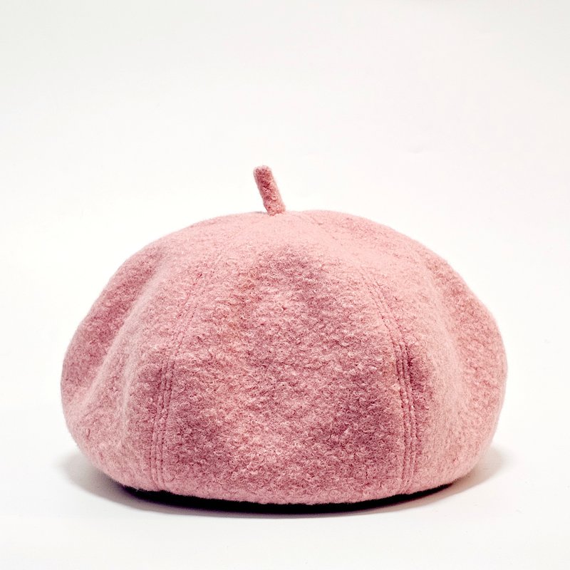 【HiGh MaLi】文青时尚南瓜帽/贝蕾帽/恋爱滋味-初恋粉#礼物#造型 - 帽子 - 其他材质 粉红色