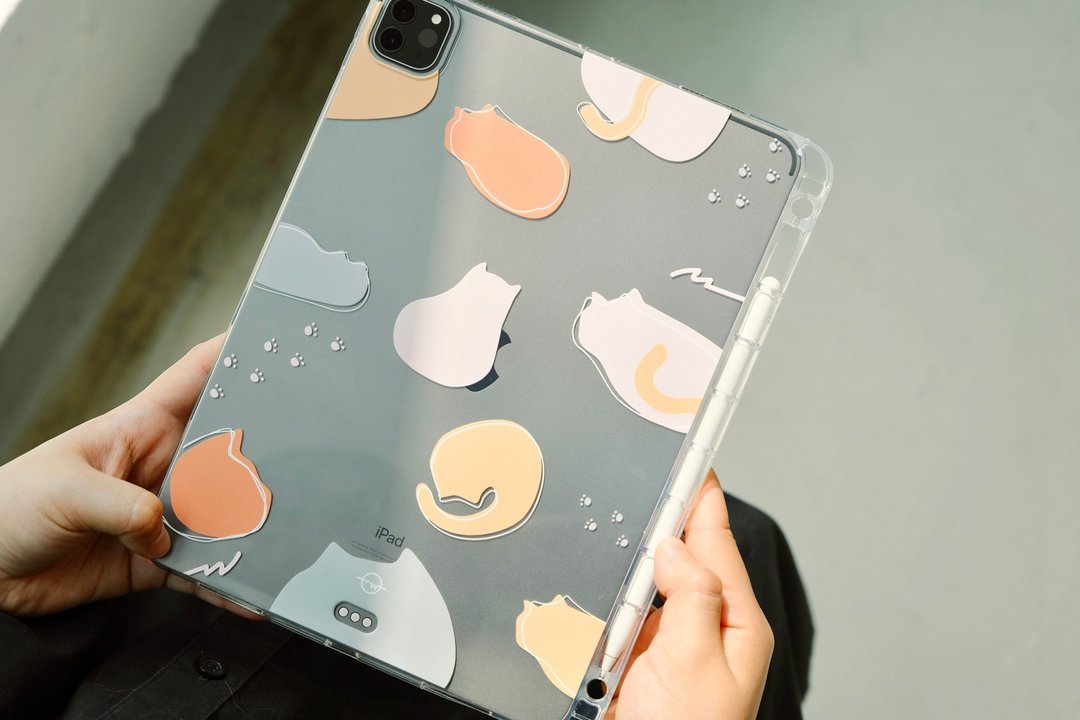 懒惰猫星人 防摔IPAD保护套 附笔槽位 - 平板/电脑保护壳 - 塑料 透明