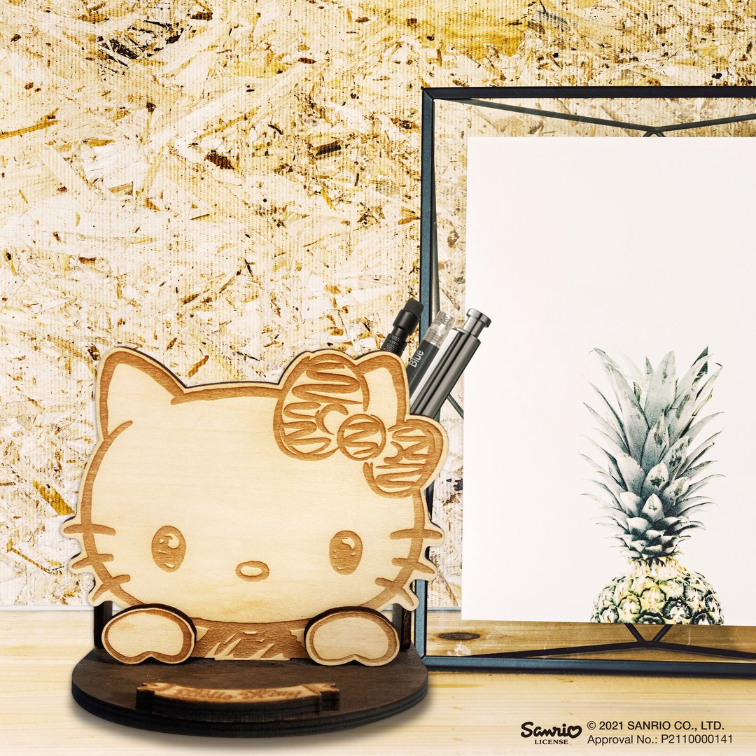 Hello Kitty / Sanrio－凯蒂猫大头手机架+置物盒(可加购刻字) - 其他 - 木头 