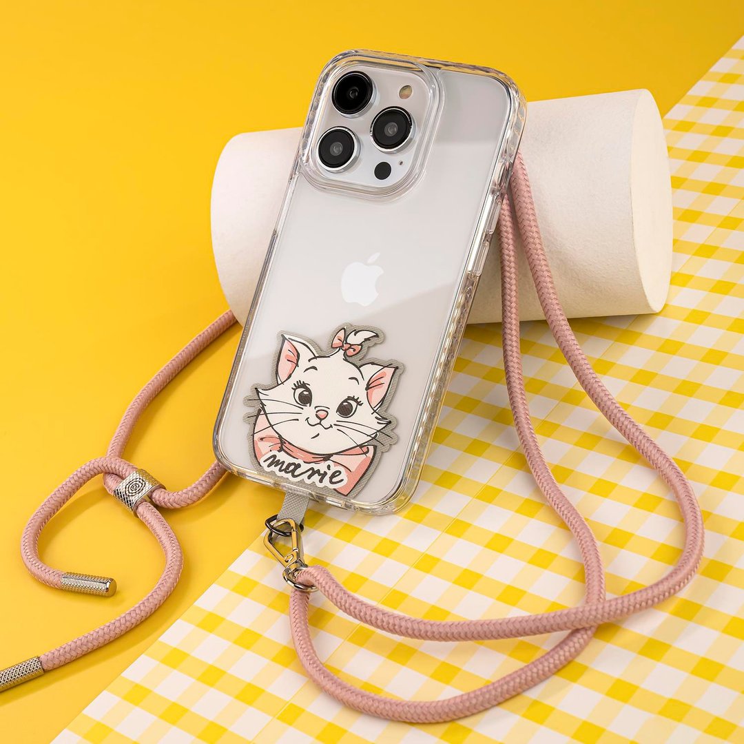 Disney迪士尼玛丽猫手机挂绳连夹片(配6mm/10mm背带) - 手机配件 - 尼龙 多色