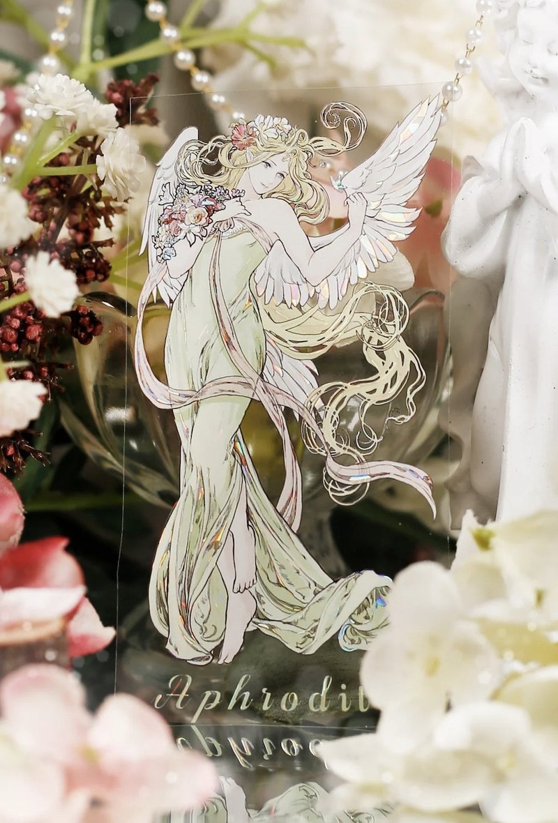 神衹的流光 花と光の花神たち 慕夏風 PET 紙膠帶 貝殼光 10米卷 - 纸胶带 - 其他材质 多色