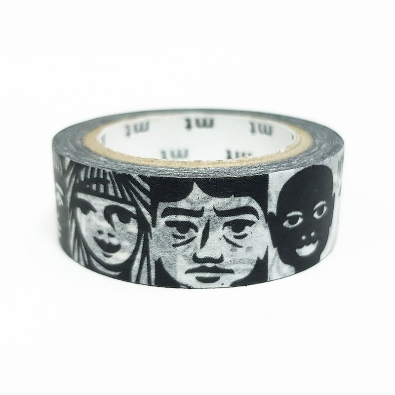 mt x Erik Bruun 和纸胶带 / 脸孔 (MTERIK01) / 2019SS - 纸胶带 - 纸 黑色