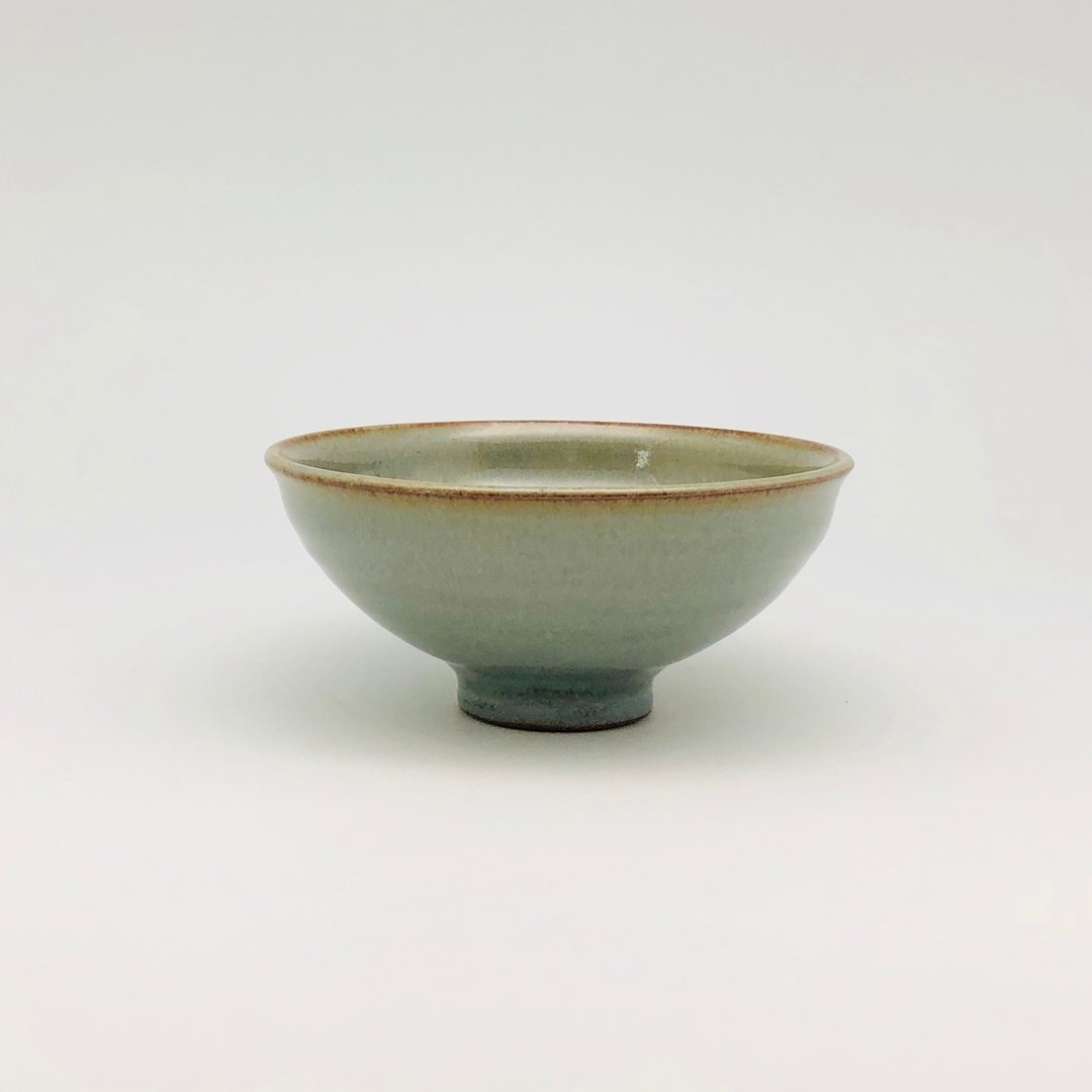 手作青瓷釉碗 - 碗 - 陶 绿色