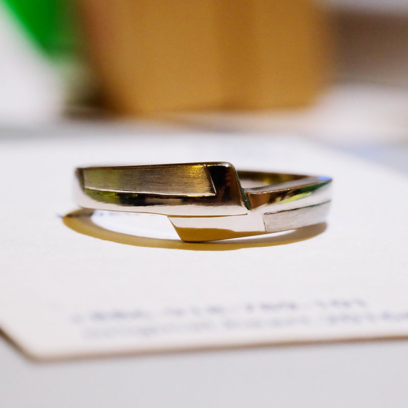 2017年-对戒-携-男款-925银戒 - 对戒 - 纯银 白色