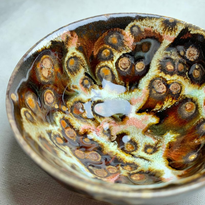 豹纹窑变 品茗对杯 80ml 邱毓宁 莺歌烧 L2-02 - 茶具/茶杯 - 瓷 多色