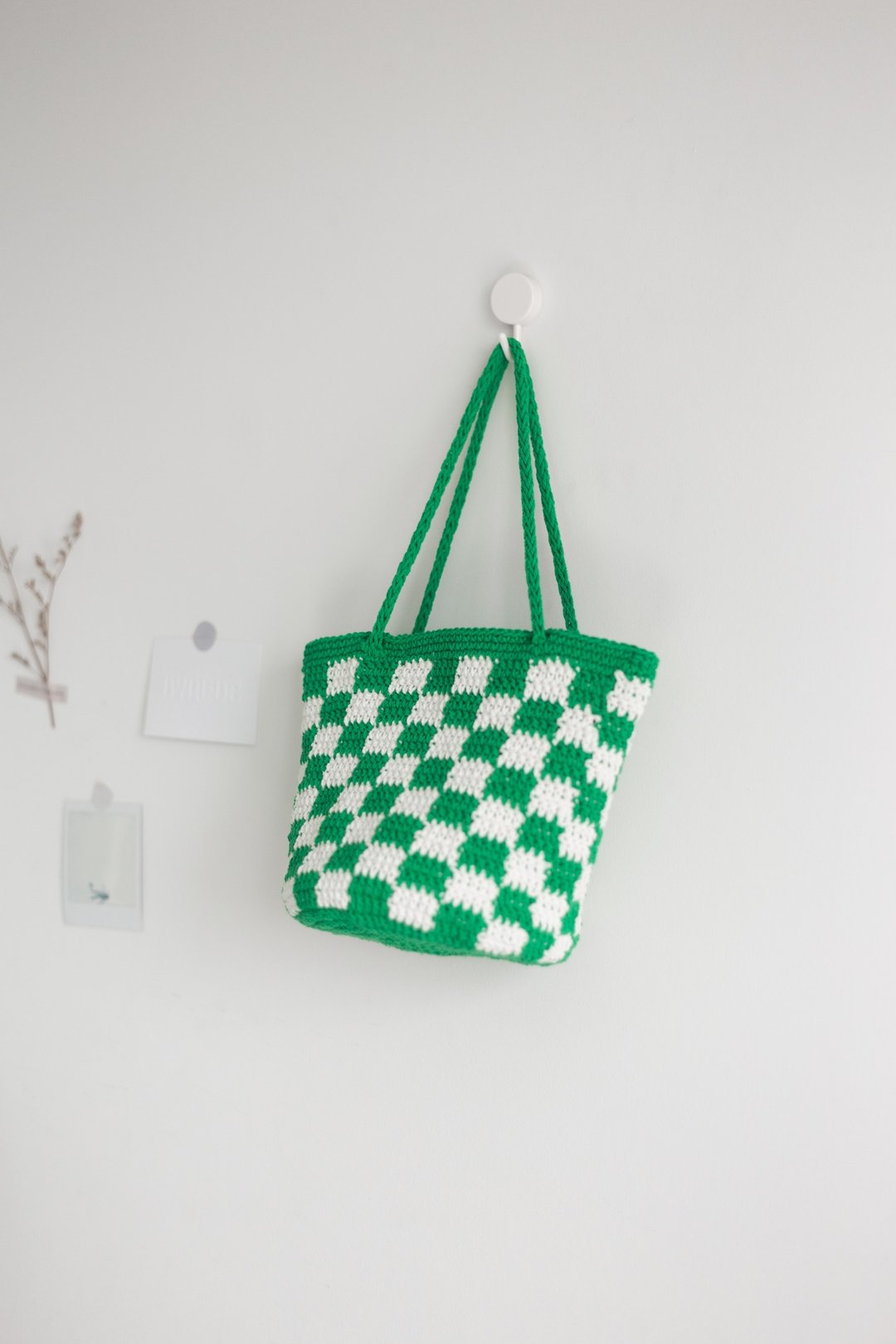 Grayareamade crochet long strap handbag - 手提包/手提袋 - 棉 多色