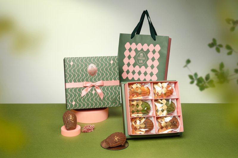 法式玛德莲 I 法式经典 x 云雾茶韵 x 日式抹茶 - 蛋糕/甜点 - 其他材质 粉红色