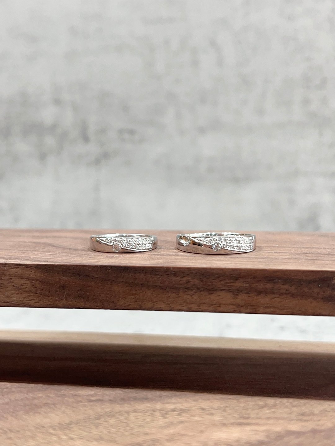 天然钻石戒指 0.43克拉南非钻 情侣对戒 14K K585 - 戒指 - 钻石 