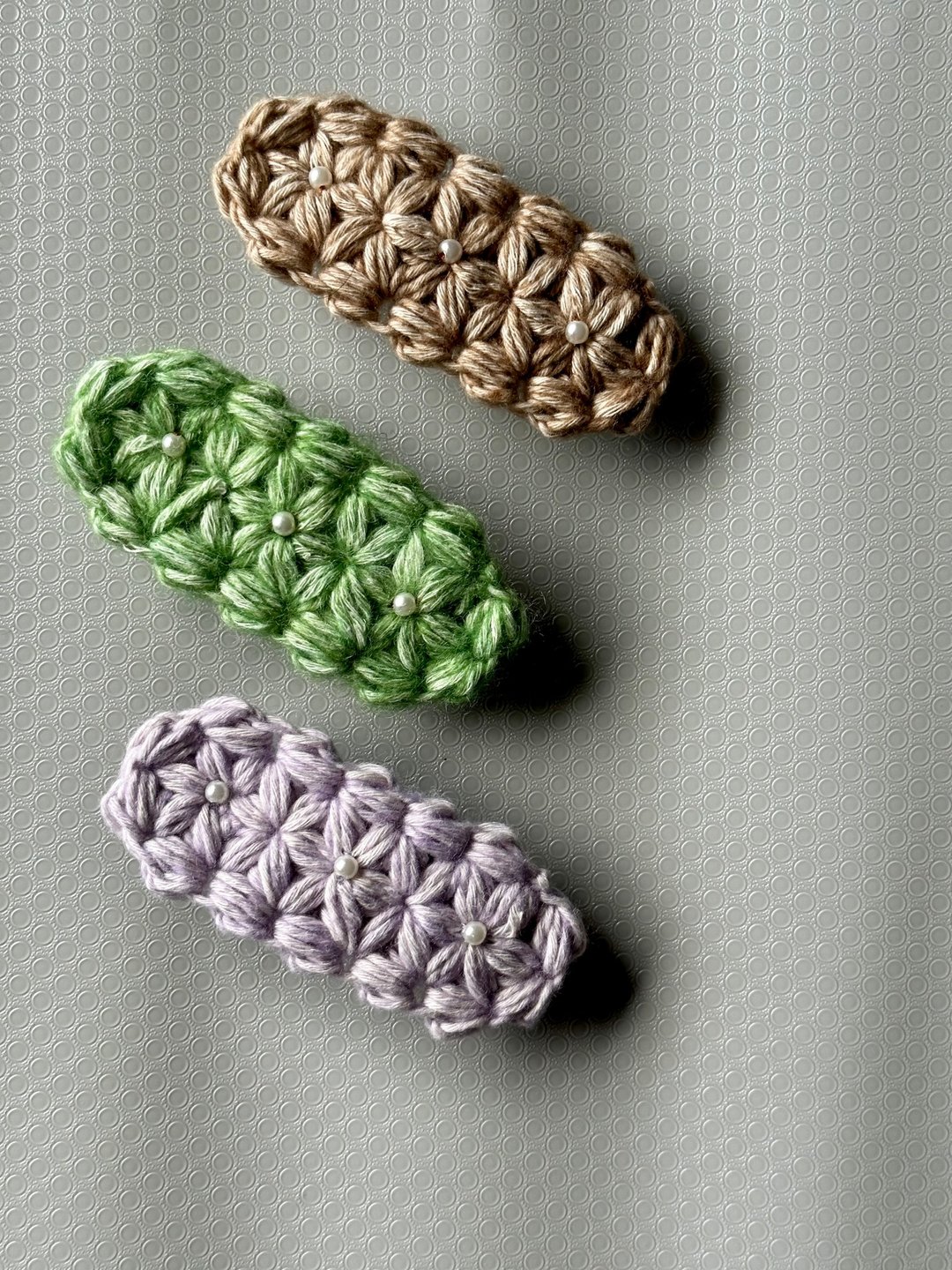 设计单品 手工制作 桂花针发夹 弹簧夹 - 发饰 - 羊毛 