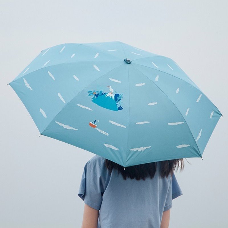 YIZISTORE雨伞晴雨伞手动创意小清新遮阳伞-小岛 - 雨伞/雨衣 - 其他材质 
