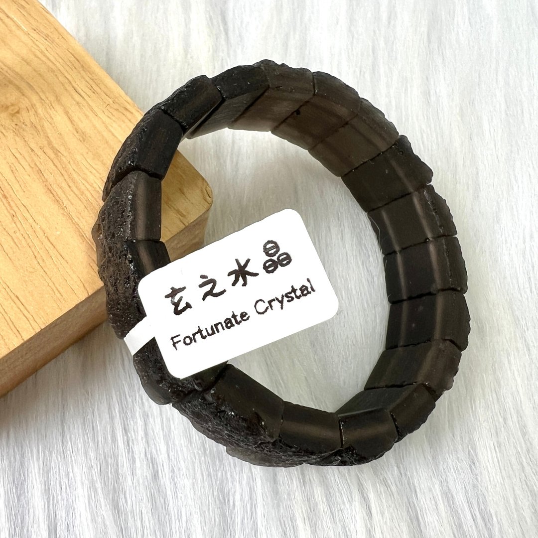 天狼星陨石手排 | 水晶原石 | 水晶手排 | - 手链/手环 - 水晶 黑色