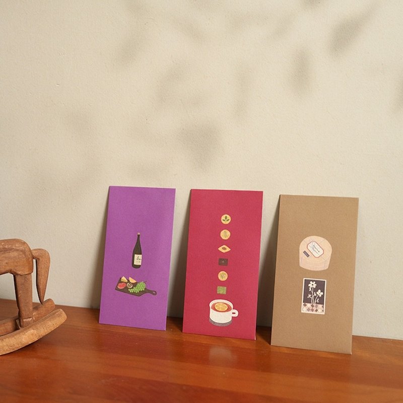 岁时祝福艺术万用红包袋 / 插画艺术家常芷Chang Chih联名 - 红包/春联 - 纸 白色