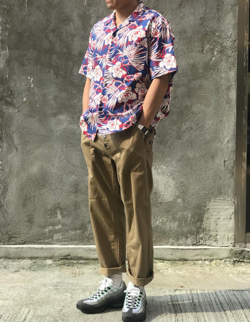 Midwest Supply Buttons Army Pants 多钮军裤 - 男士长裤 - 棉．麻 卡其色