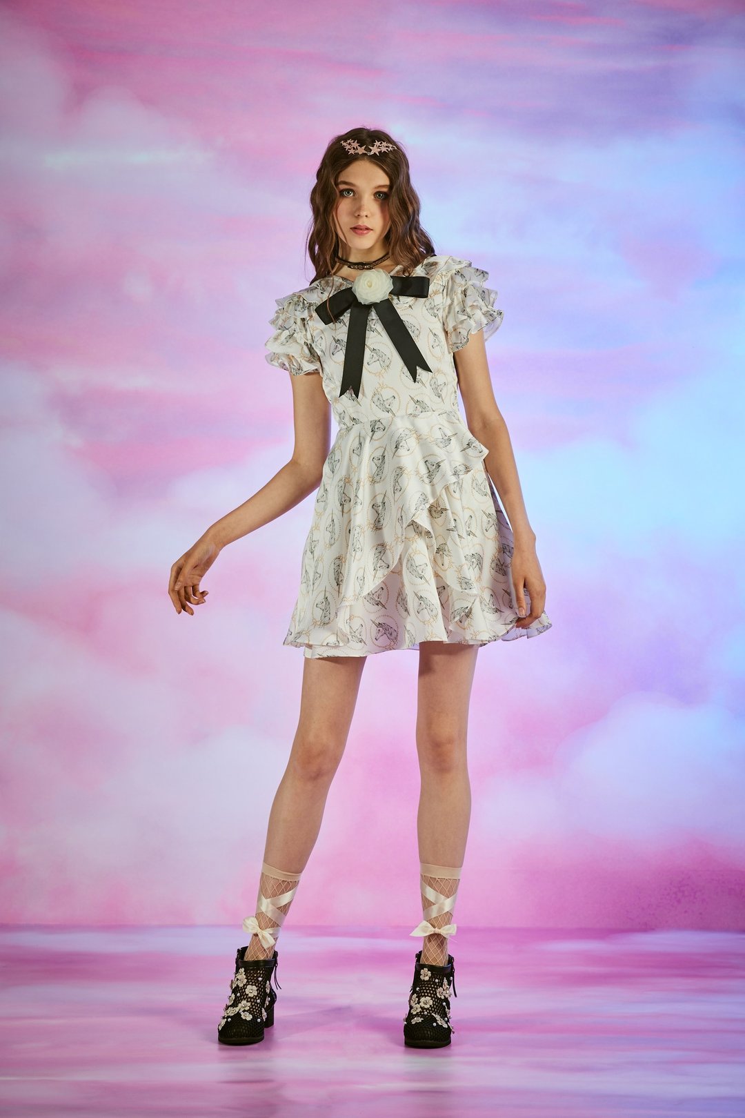(size:M)Lovely Unicorn Dress - 洋装/连衣裙 - 棉 