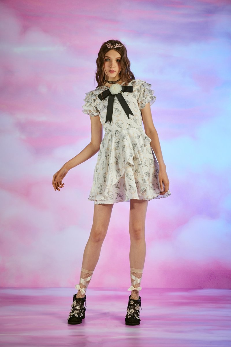 (size:M)Lovely Unicorn Dress - 洋装/连衣裙 - 棉．麻 