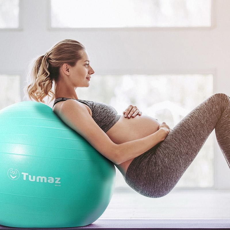 防爆瑜珈球 55 / 65 / 75cm 多色可选 - 运动/健身用品 - 环保材料 绿色