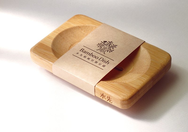 【即期特惠】和风竹制皂碟 - 卫浴用品 - 竹 咖啡色