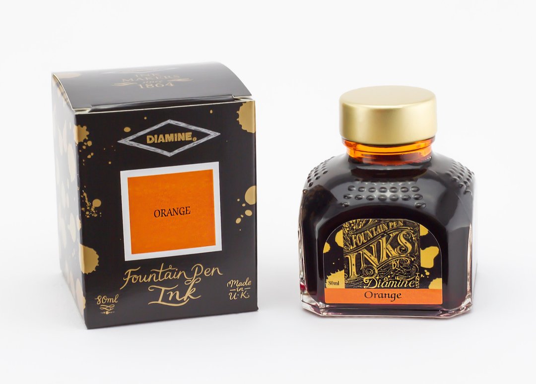 Diamine 橙色钢笔墨水 - 墨水 - 玻璃 橘色