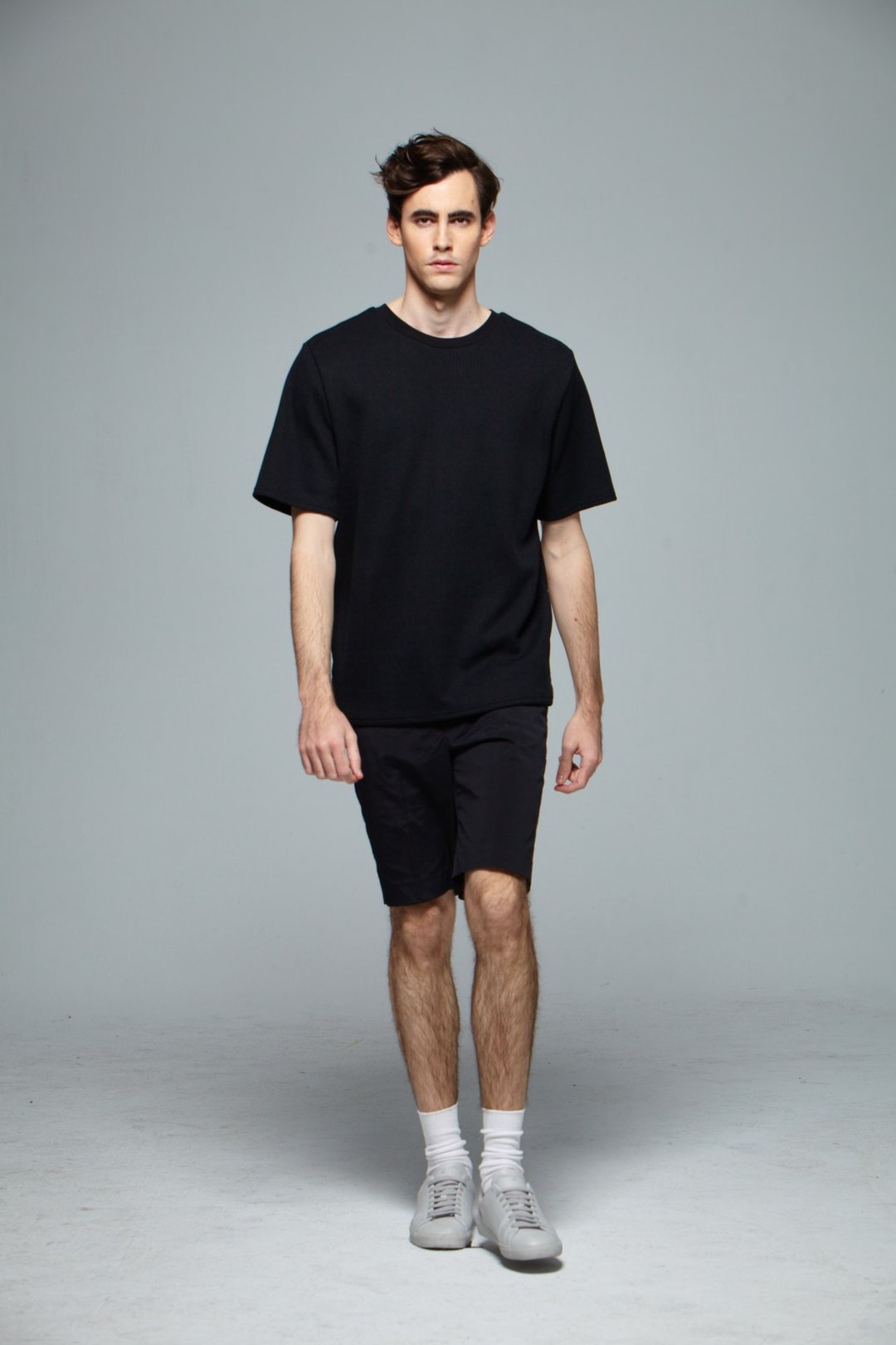 Stone@sOversize With Double-piece T-shirt / 双层黑 - 男装上衣/T 恤 - 其他材质 黑色