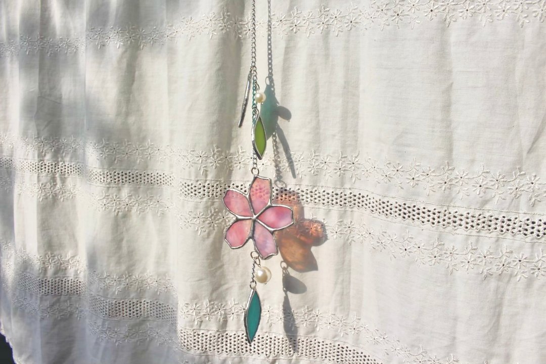 桜 l 挂饰 l 镶嵌玻璃 - 摆饰 - 玻璃 