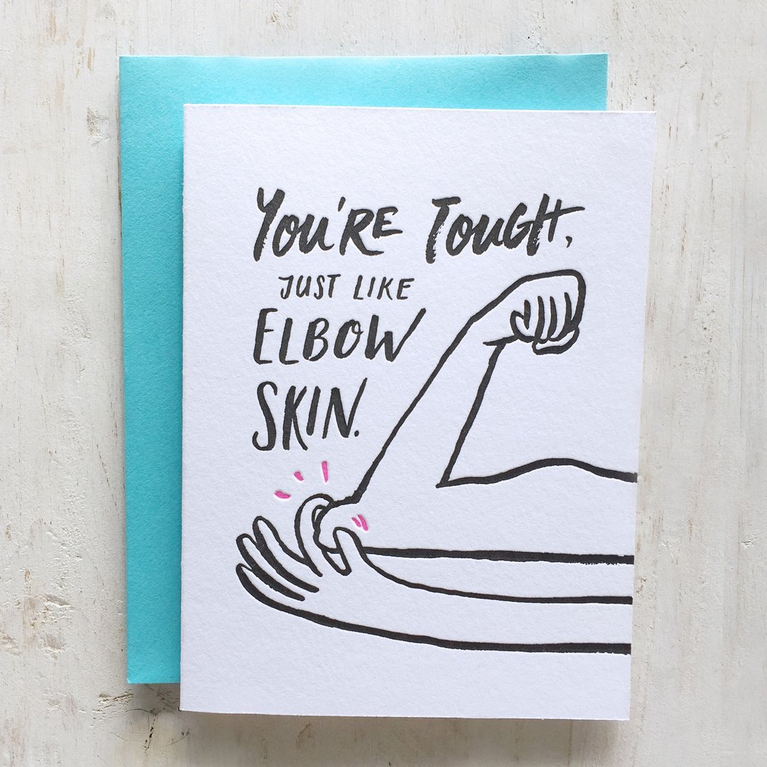 You're Tough Letterpress Card - 卡片/明信片 - 纸 