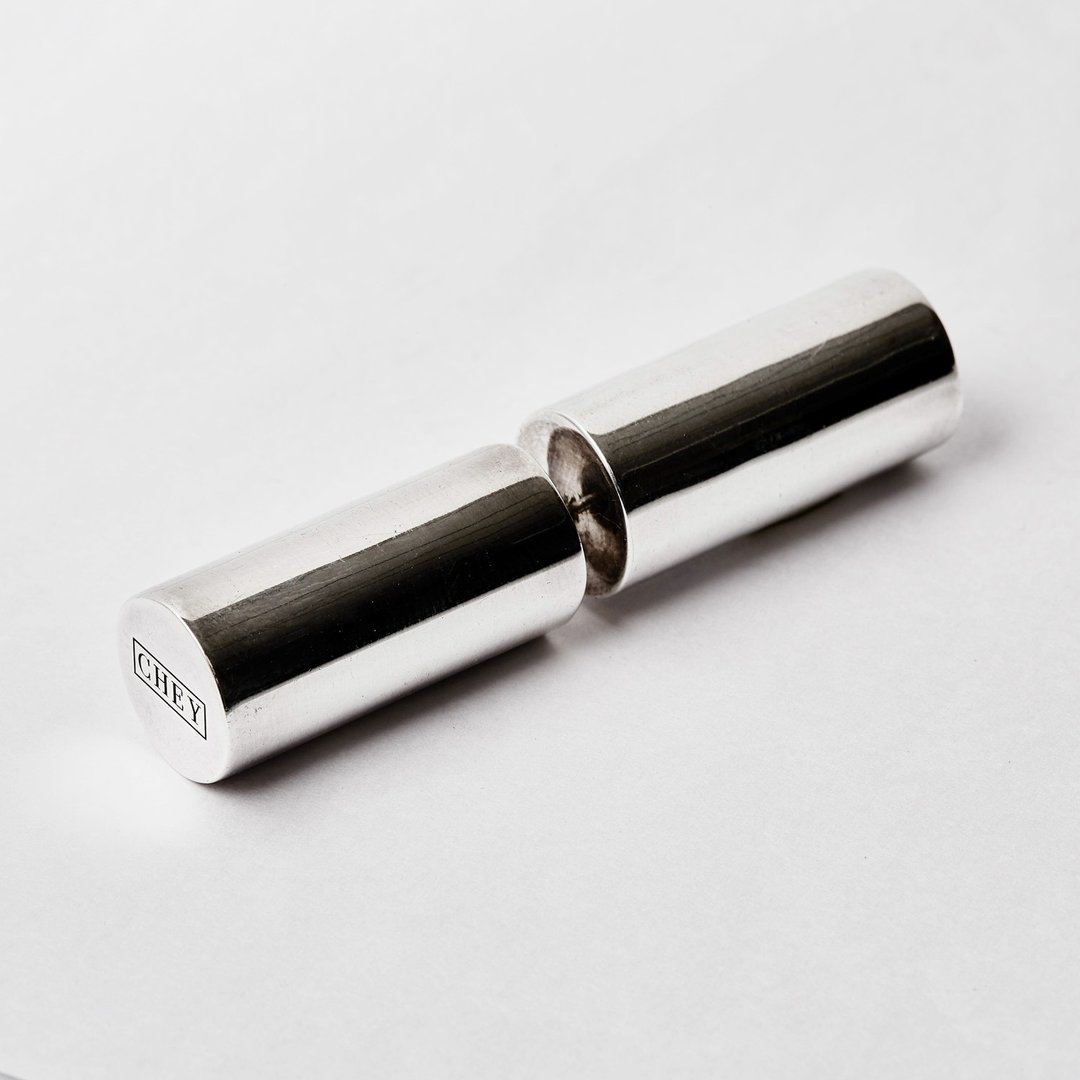 ER-002 TUBE Earring - 耳环/耳夹 - 其他金属 银色