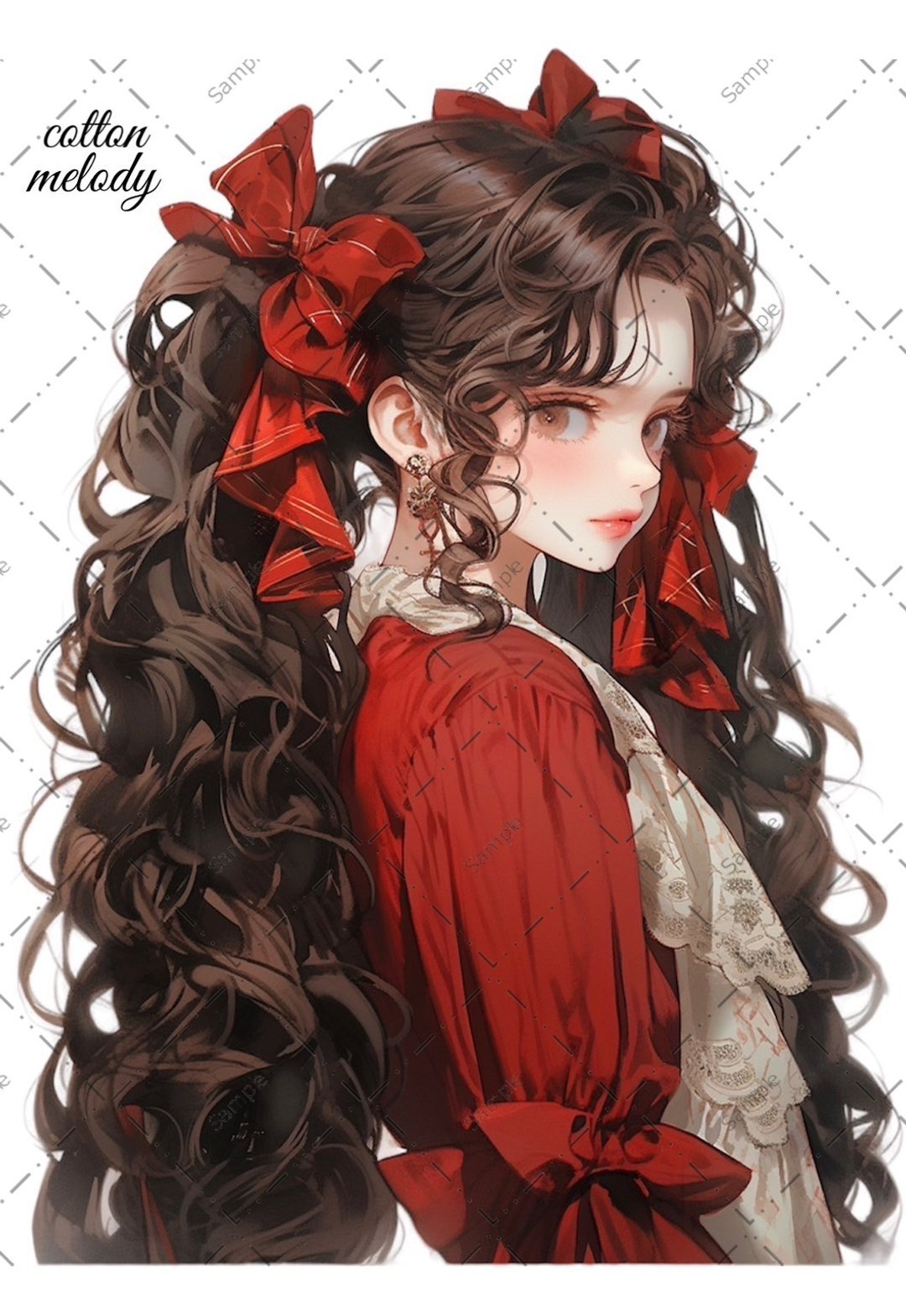 original sticker no.26 人物贴纸 原创贴纸 人物贴纸 女孩贴纸 原创人物贴纸 - 贴纸 - 纸 