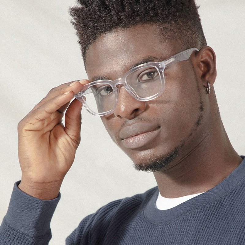 KIBO 简约风透明框眼镜 - 眼镜/眼镜框 - 环保材料 透明