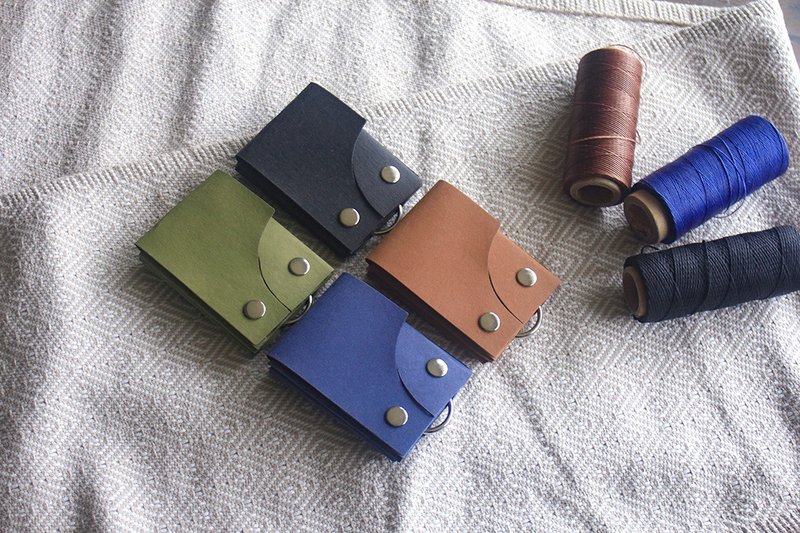 素食主义 纸革皮夹(非动物皮)三明治皮夹 - 皮夹/钱包 - 纸 黑色