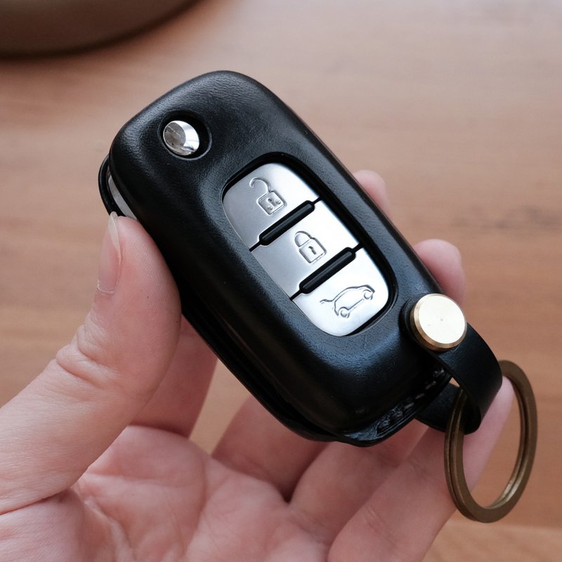 【寓吉】奔驰 SMART Fortwo Forfourn 钥匙皮套 - 钥匙链/钥匙包 - 真皮 