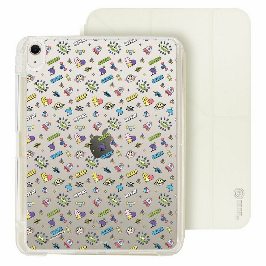 迪士尼三眼怪图案 iPad Air 11/pro13可拆式防摔透明笔槽折套ipad - 平板/电脑保护壳 - 塑料 多色