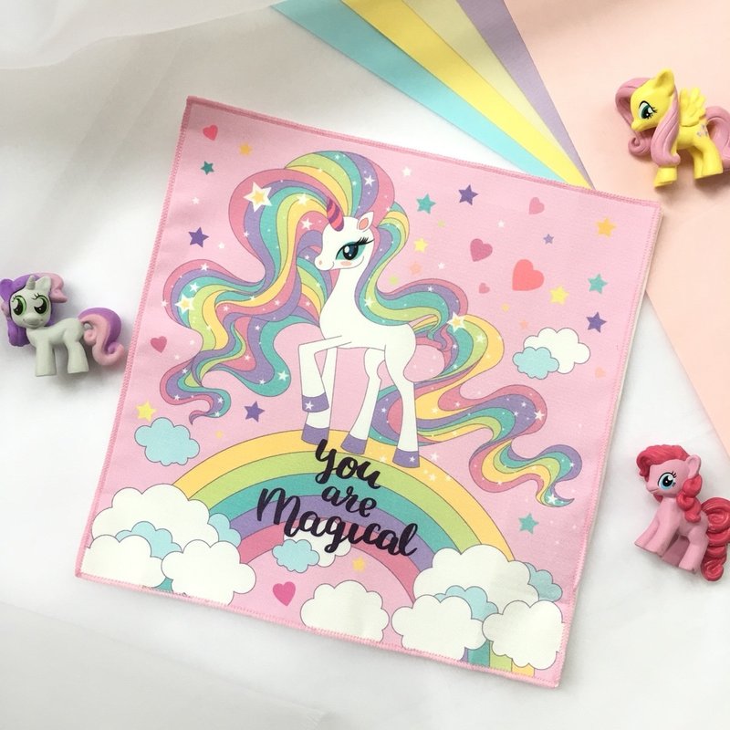梦幻系列_彩虹小马-粉红 / Little Pony-pink | 洗脸布 - 脸部清洁/卸妆用品 - 其他材质 粉红色