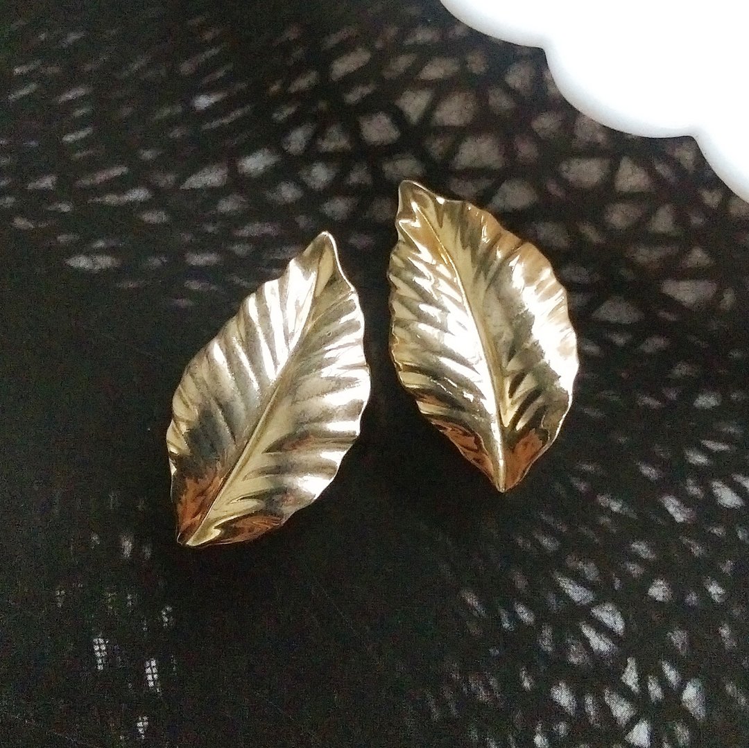 Vintage Jewelry Avon Louis Féraud Blossoms of Spring  耳环 - 耳环/耳夹 - 其他金属 金色