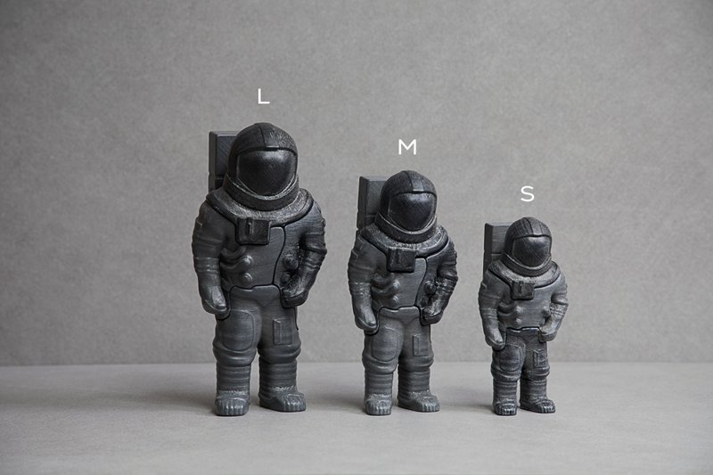 3D立体拼图 - 太空人 (黑色) - L size - 摆饰 - 塑料 黑色