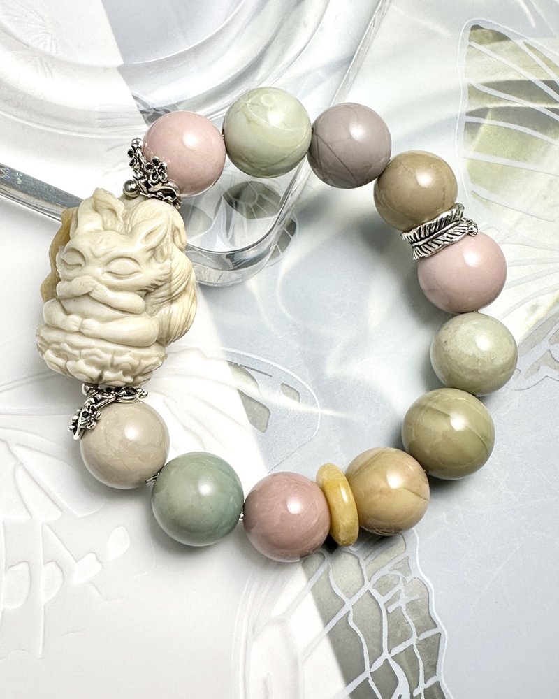 【喵德雷】不说狐 | 天然石 | 阿拉善玛瑙 - 手链/手环 - 水晶 