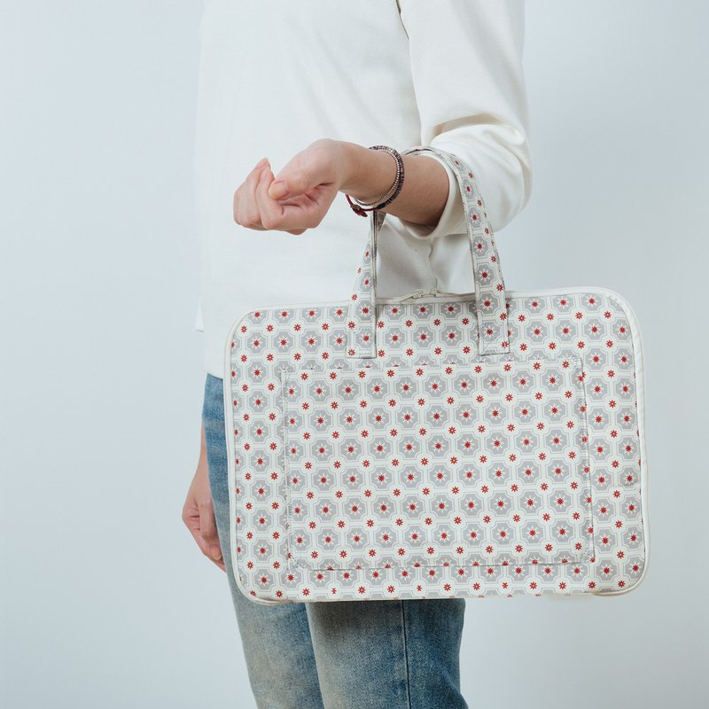 13寸笔电收纳包-差旅款/老磁砖2号/云尘灰色 笔电包 - 电脑包 - 棉．麻 多色