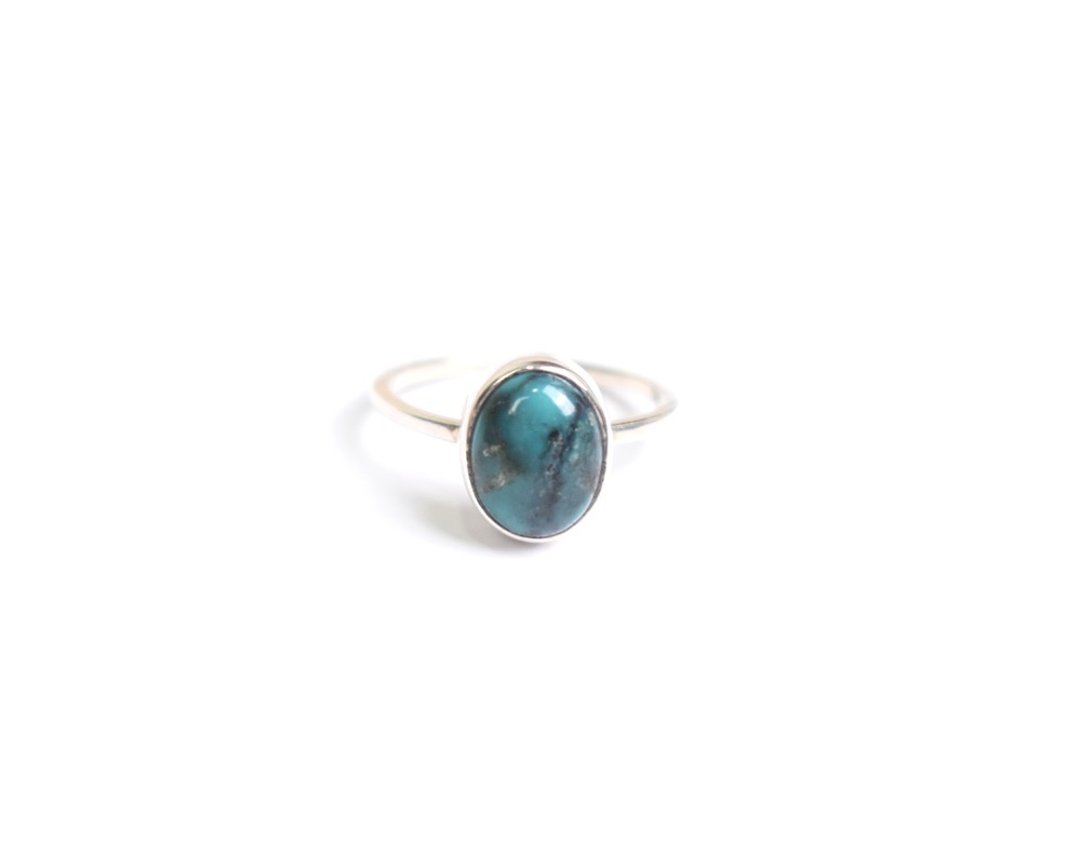 Turquoise Silver ring - 戒指 - 纯银 蓝色