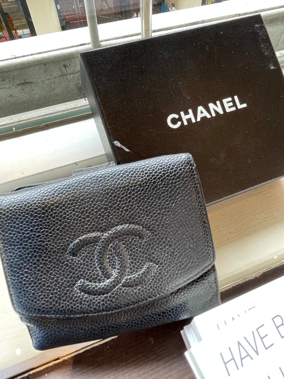 香奈儿鱼子酱皮夹 Chanel W Hook Caviar Wallet - 皮夹/钱包 - 真皮 黑色